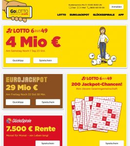 Startseite GoLotto